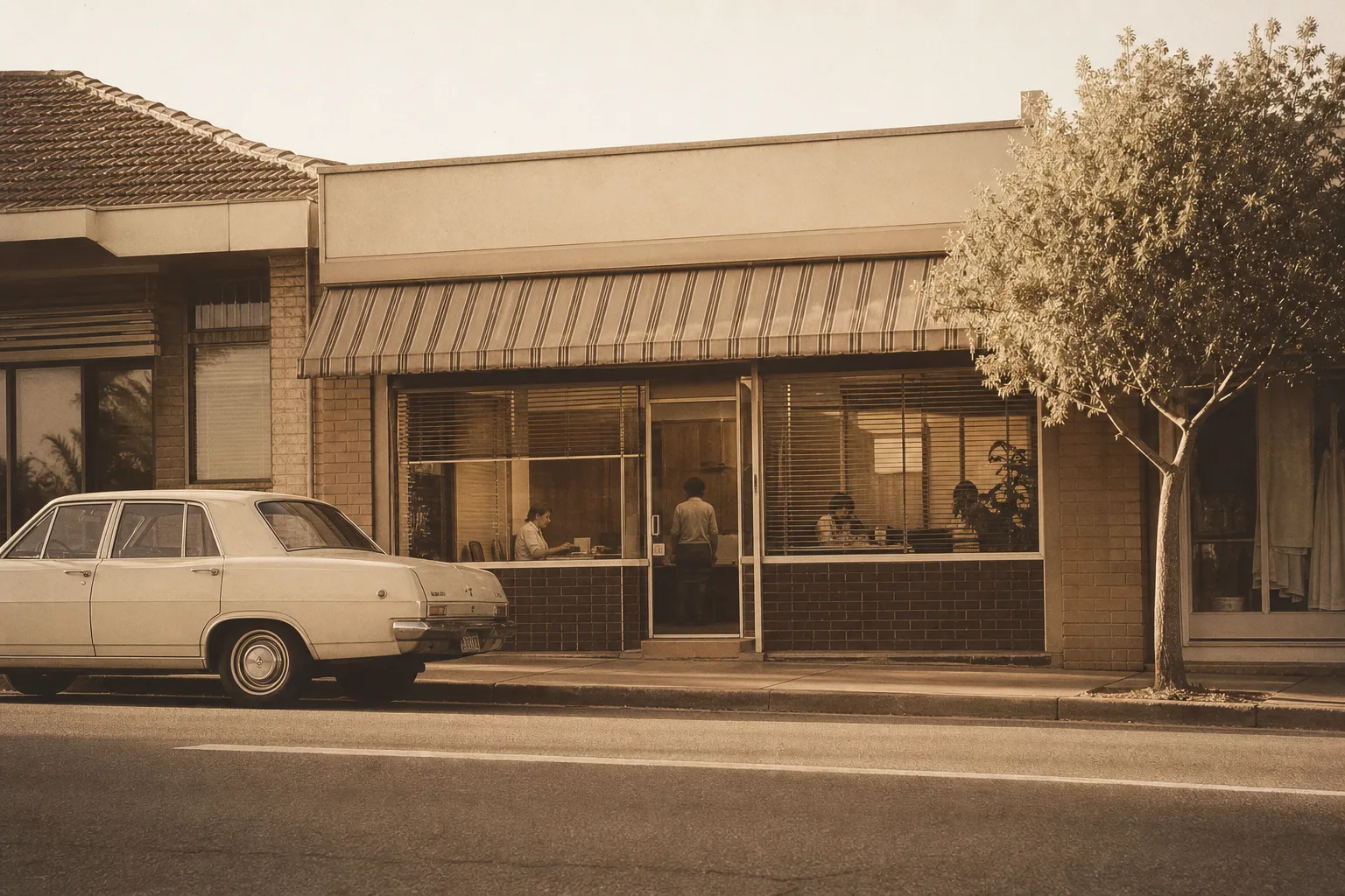 Gary's shopfront from across the street
