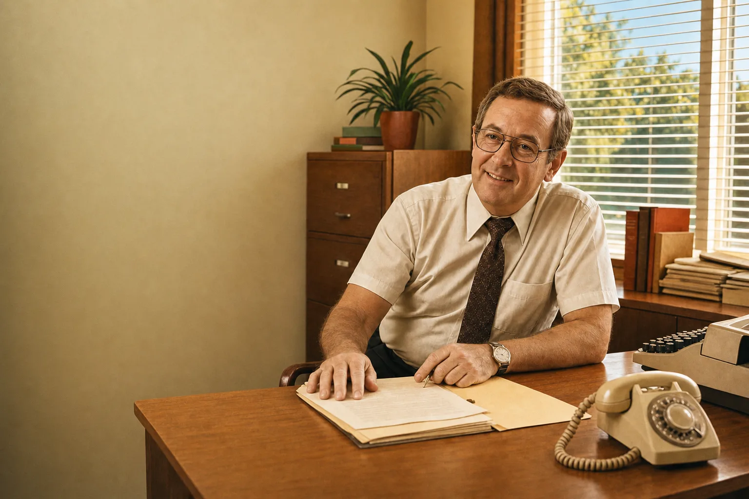 Gary at his desk